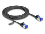 DeLOCK RJ45 Flachband Patchkabel Stecker zu Stecker Cat.6A flexibel 2 m schwarz