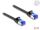DeLOCK RJ45 Flachband Patchkabel Stecker zu Stecker Cat.6A flexibel 2 m schwarz
