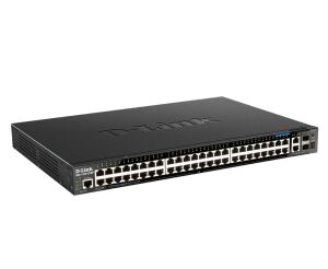 D-Link DGS-1520-52MP Managed L3 Gigabit Ethernet (10/100/1000) Power over Ethernet (PoE) 1U Schwarz