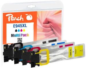 Peach 320964 Druckerpatrone 4 Stück(e) Kompatibel Hohe (XL-) Ausbeute Schwarz, Cyan, Magenta, Gelb