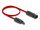 DELOCK DL4 Solar Flachbandkabel Stecker zu Buchse 60cm rot