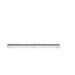 CHERRY KC 200 MX Tastatur Universal USB QWERTZ Deutsch Silber, Weiß