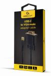 Gembird A-CM-VGAM-01 Videokabel-Adapter 2 m USB C VGA (D-Sub) Schwarz
