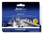 Staedtler Pigment Arts Intensiv Pen Filzstift Schwarz 2...