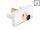 DELOCK Easy 45 Modul Mini-DIN 4 Pin Buchse vergoldet weiß