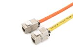 Digitus CAT 6A Keystone Modul, geschirmt mit intelligentem Kabelmanager, Set (24 Stück)