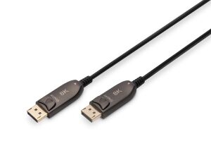 Digitus DisplayPort AOC Hybrid Glasfaserkabel, UHD 8K, 20 m