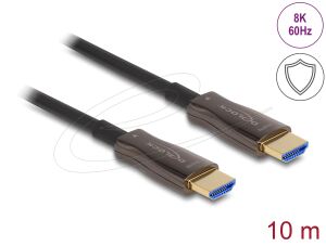 DeLOCK Aktives Optisches HDMI Kabel mit Metallarmierung 8K 60 Hz 10 m