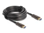 DeLOCK Aktives Optisches HDMI Kabel mit Metallarmierung 8K 60 Hz 10 m