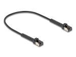 DELOCK RJ45 Slim Netzwerkkabel Cat.6A U/FTP winkelbar 0,25m