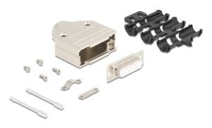 DELOCK Steckergehäuse Sub-D 15Pin aus Metall Buchse