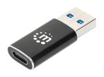 Manhattan 153980 Kabeladapter USB A USB C Schwarz