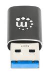 Manhattan 153980 Kabeladapter USB A USB C Schwarz
