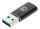 Manhattan 153980 Kabeladapter USB A USB C Schwarz