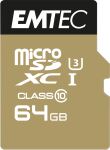Emtec ECMSDM64GXC10SP Speicherkarte 64 GB MicroSDXC...
