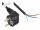 Alcasa P0185-S050 Stromkabel Schwarz 5 m Netzstecker Typ E+F
