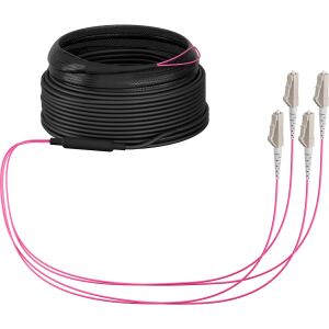EFB Elektronik O8303S30OM4 InfiniBand/Glasfaserkabel 30 m 4x LC U-DQ(ZN) BH Beige, Schwarz, Magenta