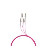 EFB Elektronik O8303S30OM4 InfiniBand/Glasfaserkabel 30 m 4x LC U-DQ(ZN) BH Beige, Schwarz, Magenta