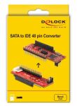 DELOCK Adapter SATA SATA 22Pin -> IDE 40Pin Bu/St