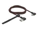 DLEOCK EASY-USB 2.0 Kabel Typ-A St zu USB-C St 90° 1m sw