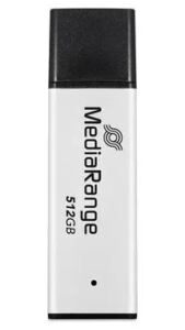 MediaRange MR1904 USB-Stick 512 GB USB Typ-A 3.2 Gen 1 (3.1 Gen 1) Schwarz, Silber