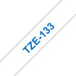 Brother TZE-133 Etiketten erstellendes Band Blau auf transparent