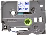Brother TZE-133 Etiketten erstellendes Band Blau auf transparent
