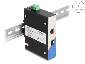 DELOCK Industrie Gigabit Medienkonverter RJ45 zu SFP