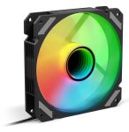 Sharkoon SHARK Mirror PWM RGB Computergehäuse Ventilator 12 cm Schwarz 1 Stück(e)