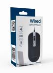 Gembird MUS-4B-06-BS Maus Büro Beidhändig USB Typ-A Optisch 1200 DPI
