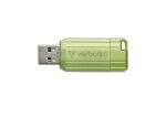 Verbatim Store n Go Pinstripe USB 2.0 Eucalyptus Green 64GB - - 64 GB USB-Stick USB Typ-A Blau