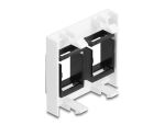DELOCK Easy 45 Modul 2x Keystone Halterungen 45x45 mm ws/sw