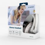 Gembird MHS-001-GW Kopfhörer & Headset Kabelgebunden Kopfband Anrufe/Musik Weiß