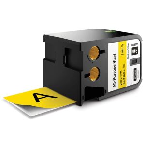 DYMO XTL Allzweck-Vinyletikett | 54 mm x 7 m | Schwarz auf Gelb