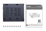 Icy Dock MB021VP-B Speicherlaufwerksgehäuse SSD-Gehäuse Schwarz 2.5"