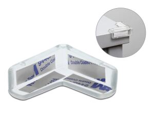 DELOCK Kantenschutz selbstklebend 40x40x13 mm transparent