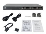 LevelOne TURING 28-Port L3 Lite Managed Gigabit Switch, 24 × 1G RJ45, 4 × 1G/10G SFP+ Uplinks