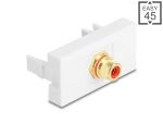 DELOCK Easy 45 Modul Cinch Buchse zu Cinch Buchse...