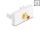 DELOCK Easy 45 Modul Cinch Buchse zu Cinch Buchse vergoldet extern retail