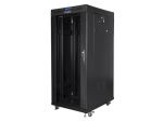 Lanberg FF01-6827-12BL Rack 27U Freistehendes Gestell Schwarz