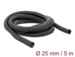 DELOCK Geflechtschlauch selbstschließend 5 m x 25 mm schwarz