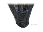 DELOCK Geflechtschlauch selbstschließend 5 m x 25 mm schwarz