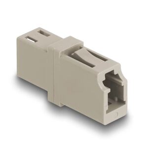 DeLOCK LWL Kupplung LC Simplex Buchse zu LC Simplex Buchse OM1/OM2 beige
