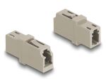 DeLOCK LWL Kupplung LC Simplex Buchse zu LC Simplex Buchse OM1/OM2 beige