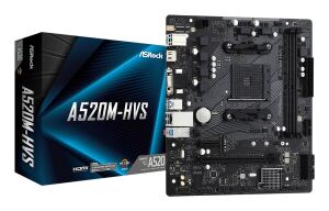 Asrock A520M-HVS AMD A520 Sockel AM4 micro ATX
