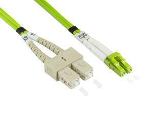 Alcasa LW-810LS5 InfiniBand/Glasfaserkabel 10 m LC SC Grün