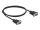DeLOCK Seriell Kabel RS-232 D-Sub 9 Stecker zu Stecker mit schmalem Steckergehäuse 1 m