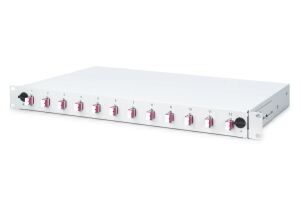 Digitus LWL Spleißbox, 1HE, bestückt, 12x LC DX, OM4