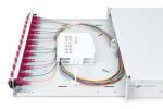 Digitus LWL Spleißbox, 1HE, bestückt, 12x LC DX, OM4