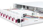 Digitus LWL Spleißbox, 1HE, bestückt, 12x LC DX, OM4